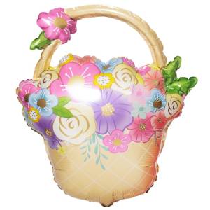 Корзина с цветами (Китай) / 1207-6223