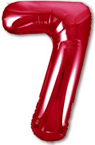 Цифра 7 - 40" Slim Красный (Россия) / 756331/1207-518