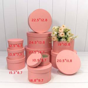 Коробка 19*10,8 см Круглая розовый