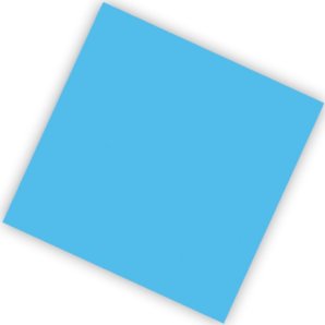 Салфетки 25*25 см "Делюкс" Голубые/20 шт (Колумбия)