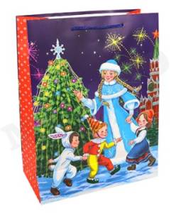 Пакет подарочный ПКП-8913 32,4*44,5*10,2 см с мат. ламинацией 