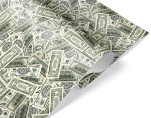 Уп. бумага "Деньги" 0,7*1м (10 листов)/ 2050680