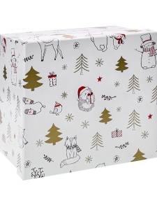 Коробка 15.5*15.5*9 см "Звери в лесу"