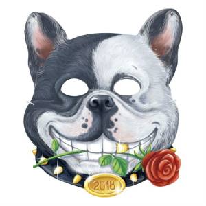 Карнавал.маска"Бульдог-хулиган"1926709