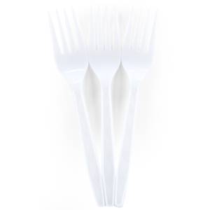 Вилки пластиковые Белые 15 см, 10 шт / 6231272