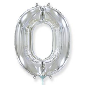 Цифра "0" Серебро 16"/ Flexmetal 1206-1108