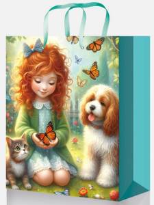 Пакет подарочный L/ПКП-0372 26,4*32,7*8 см 