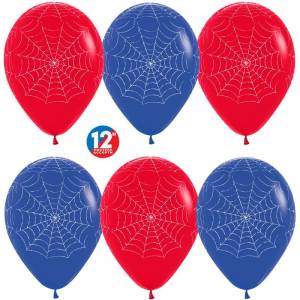 Паутинка (красный/синий) пастель 12" (Колумбия)