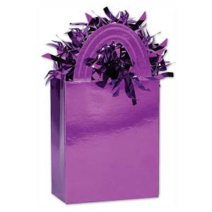 Грузик д/шара Сумочка фиолетовый 160гр / 1302-0757