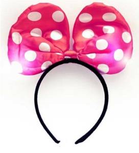 Ободок с бантом "Микки" светящийся