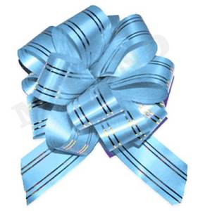 Бант шар БЛ-6486 / 3 см. Голубой золотое сечение