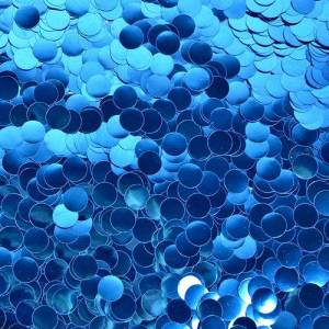 Конфетти для шаров "Круг синий" d=1 см., 50 гр.