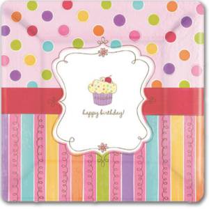 Тарелка "Сладкий праздник" 25 см. (8 шт)