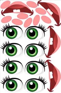 Наклейки "Машенька"