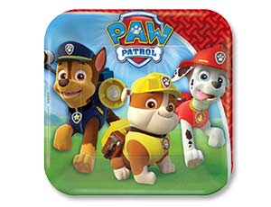 Тарелки  "Щенячий патруль" 17 см. 8 шт.