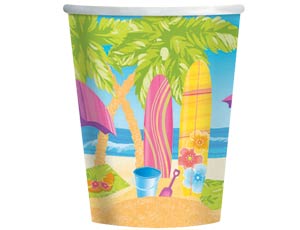 Стаканы бумажные Лето, море и песок 8 шт.