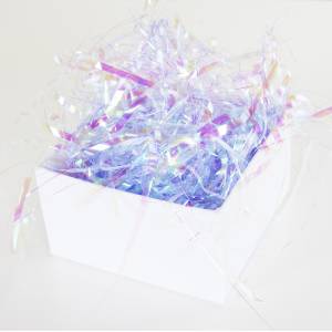 Наполнитель для коробок "Мерцающие феттучини" Сиреневый ПЭТ 50гр. /6231110