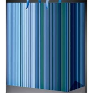 Пакет "Синие полосы" 18*23*8 см (М)