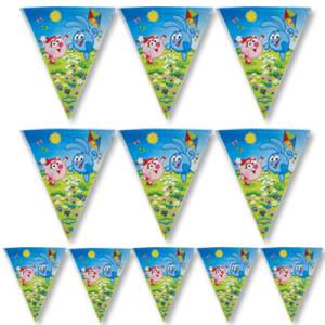 Гирлянда - вымпел "Смешарики" 3,6 см.