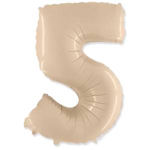Цифра "5" - сатин крем в упак/ Flexmetal 1207-4834