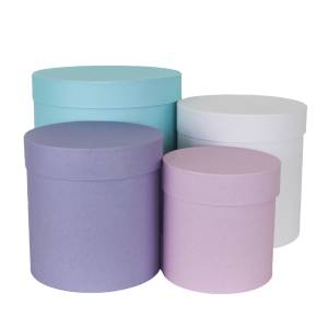 Коробка цилиндр 25*25 см. Микс/ FUT000035970