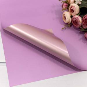 Пленка матовая Розовый/Сиреневый Глянец 40см*45см 20 шт./1364/6