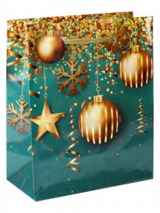 Пакет подарочный ПКП-6144 26,4*32,7*8 см с глянц. ламинацией 