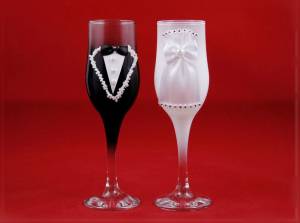 Бокалы свадебные "Жених и Невеста"