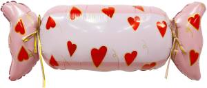 41" Конфета "Сердечки" розовый / Китай 26674