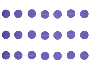 Гирлянда на нитке Круги Фиолет 2,2м /1404-0518