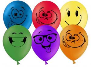 Смайл, ассорти пастель 12" (Китай) 