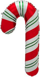 36" Леденец трость красный/зеленый (надув воздухом) (Китай) / 24745