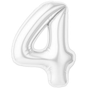 Цифра 4 - 40" Slim Белый блеск (Россия) / 1207-6591