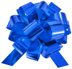 Бант-шар Синий металл 10 см. / 661099