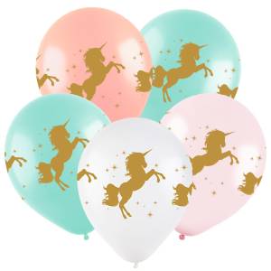 12" Единорог, ассорти пастель-метал (Турция) 8122049