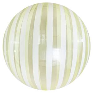 Сфера 3D Bubble Deco 18" Полоски желтые (Китай)