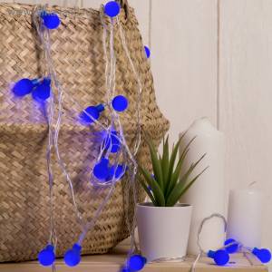 Гирлянда "Шарики Синие" 5 м., 8 режимов, синий/ 3590701