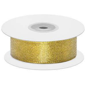 Лента парча Золото 1,2 см.*22,85 м/LJC120