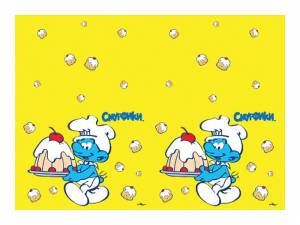 Скатерть "Смурфики", 133*183 см.