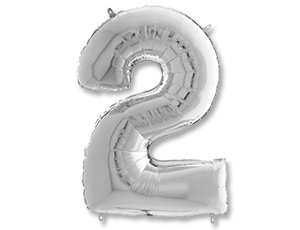 Цифра "2" -  Серебро 26" /Grabo                     