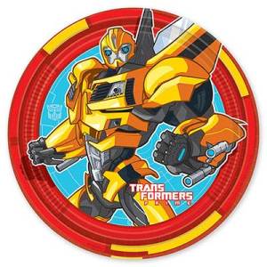 Тарелки  "Трансформеры" 17 см. 8 шт.