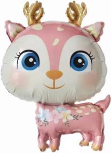 30" Олененок, розовый / Китай 21975