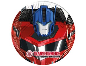 Тарелки  "Трансформеры" 20 см. 8 шт.