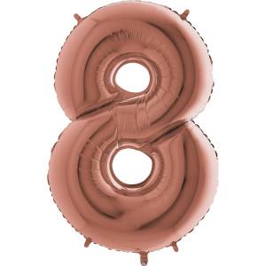 Цифра "8" -  Розовое золото /Grabo                     