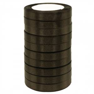 Лента атлас черная 12 мм*22,85 м в уп. (10 шт.) / 88043979