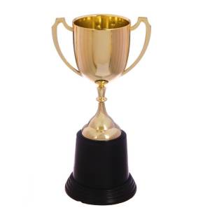 Кубок спортивный пластиковый Золотой 22см