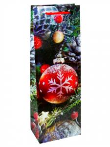 Пакет подарочный ПКП-6081 12*36*8,5 см с глянц. ламинацией 