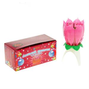 Свеча д/торта музыкальная "Цветок" 252694