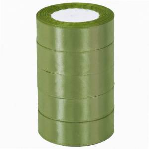 Лента атлас темно-зеленый 25 мм*22,85 м / 88017596/ 25049