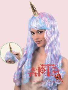 Парик "Единорог" (рог на заколке)